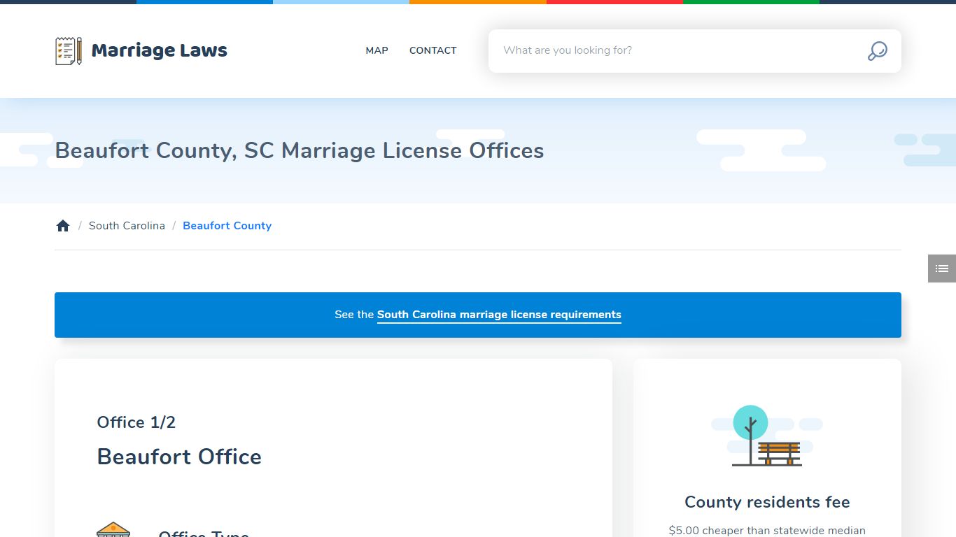 Beaufort County, SC Marriage License Offices - Marriage Laws